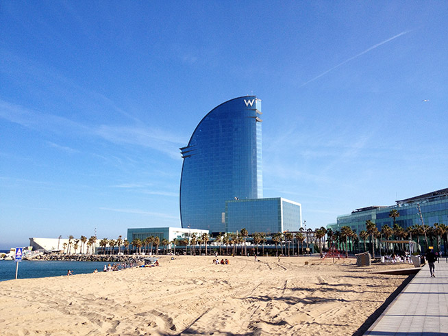 Strand van Barcelona - Detox vakantie Barcelona
