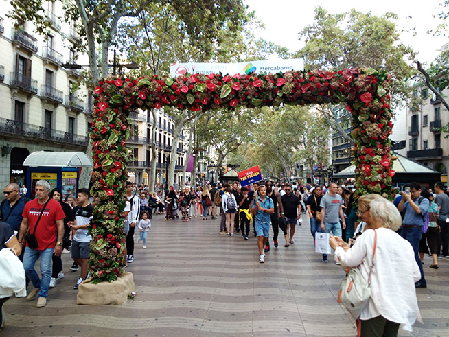 Bloemenfestival op de Ramblas - Festes del Roser Barcelona