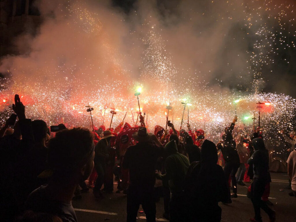 Correfoc Stadsfeest La Mercè Barcelona